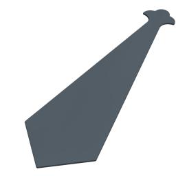 340mm finial dark grey