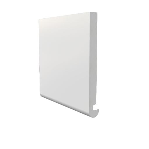 18mm white freefoam roundnose fascia 5 meter side view