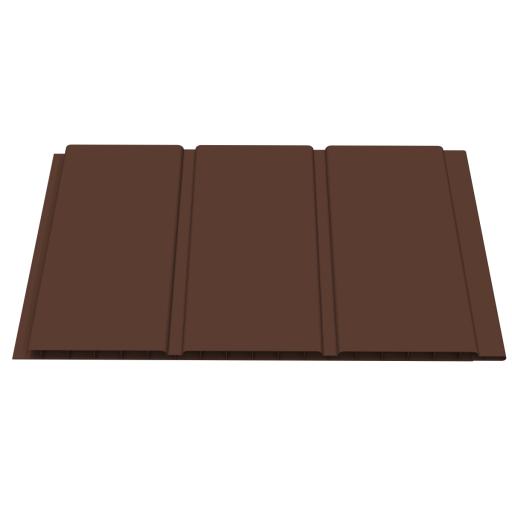freefoam colormax 300mm tongue and groove 10mm hollow soffit leather brown 5 meter