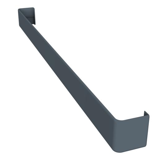 600mm dark grey square double joint trim