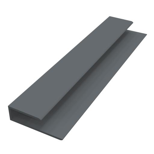 freefoam colormax 5 meter soffit board starter trim dark grey
