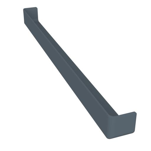 600mm dark grey square double corner