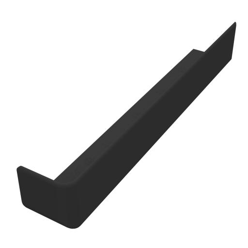 300mm midnight black 90 degree square external corner 