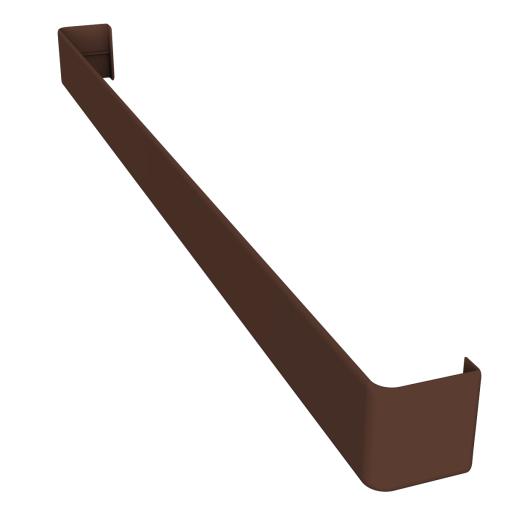 600mm leather brown square double joint trim