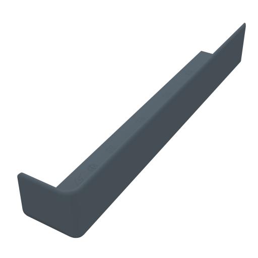 300mm dark grey 90 degree square external corner 