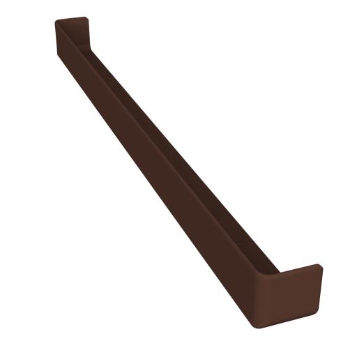 600mm leather brown square double corner