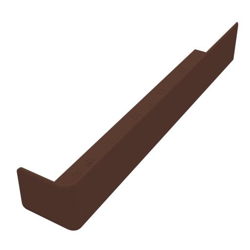 300mm leather brown 90 degree square external corner 
