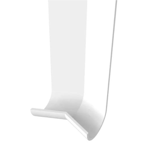 135 degree 300mm external roundnose corner white