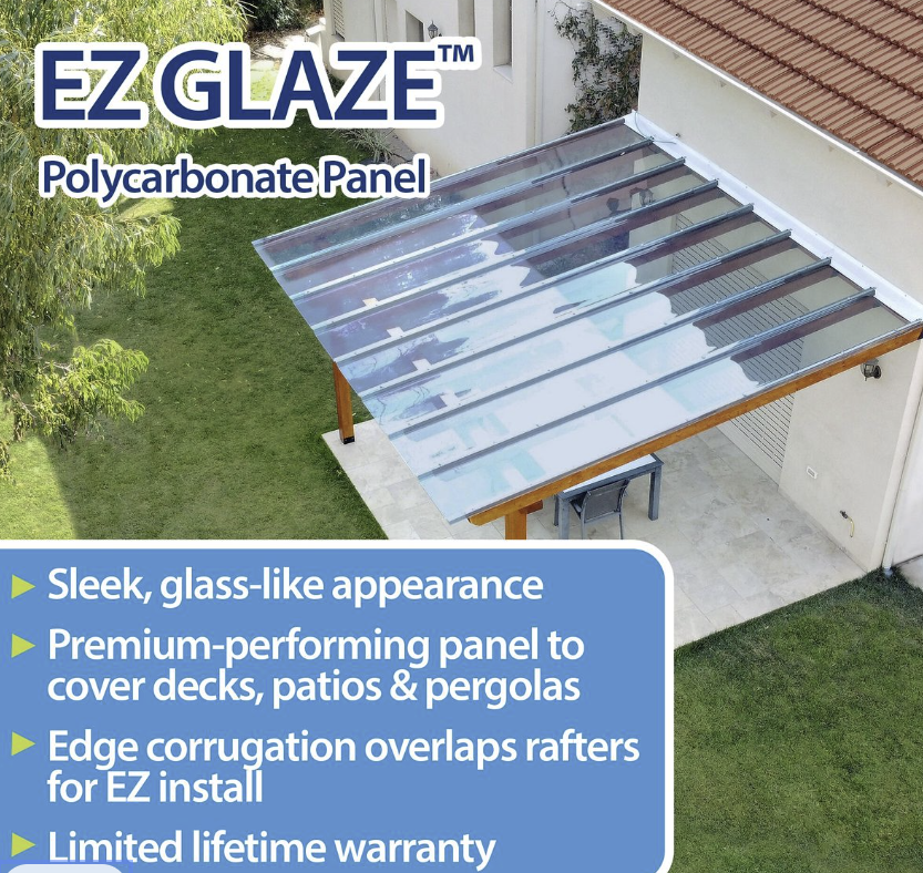 EZ-Glaze Roofing: The Clear, Lightweight and Durable Alternative to Glass