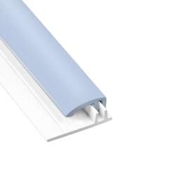 pastel sky blue hygienic cladding capping strip