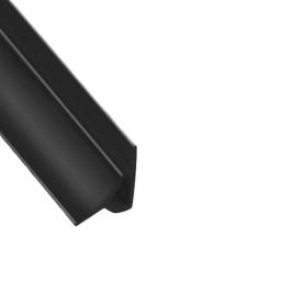 slate black internal corner joint for use with pvc commercial wall cladding