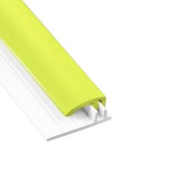lime green two part pvc end capping strip
