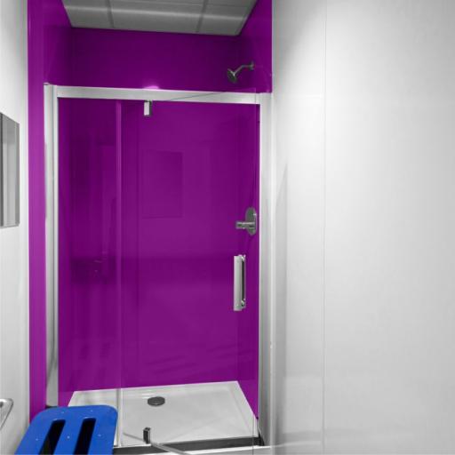 hygienic plum pvc shower wall panels