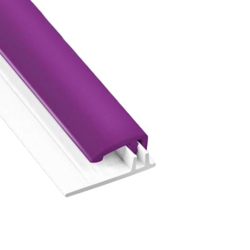 Plum Gloss Wall Cladding Two Part Capping Strip