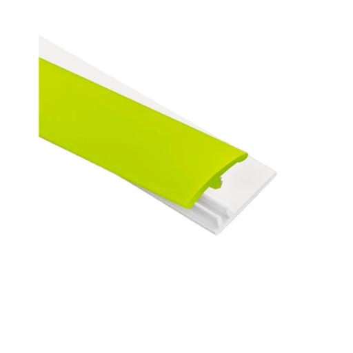 Lime Green Gloss Wall Cladding Two Part Transition Strip