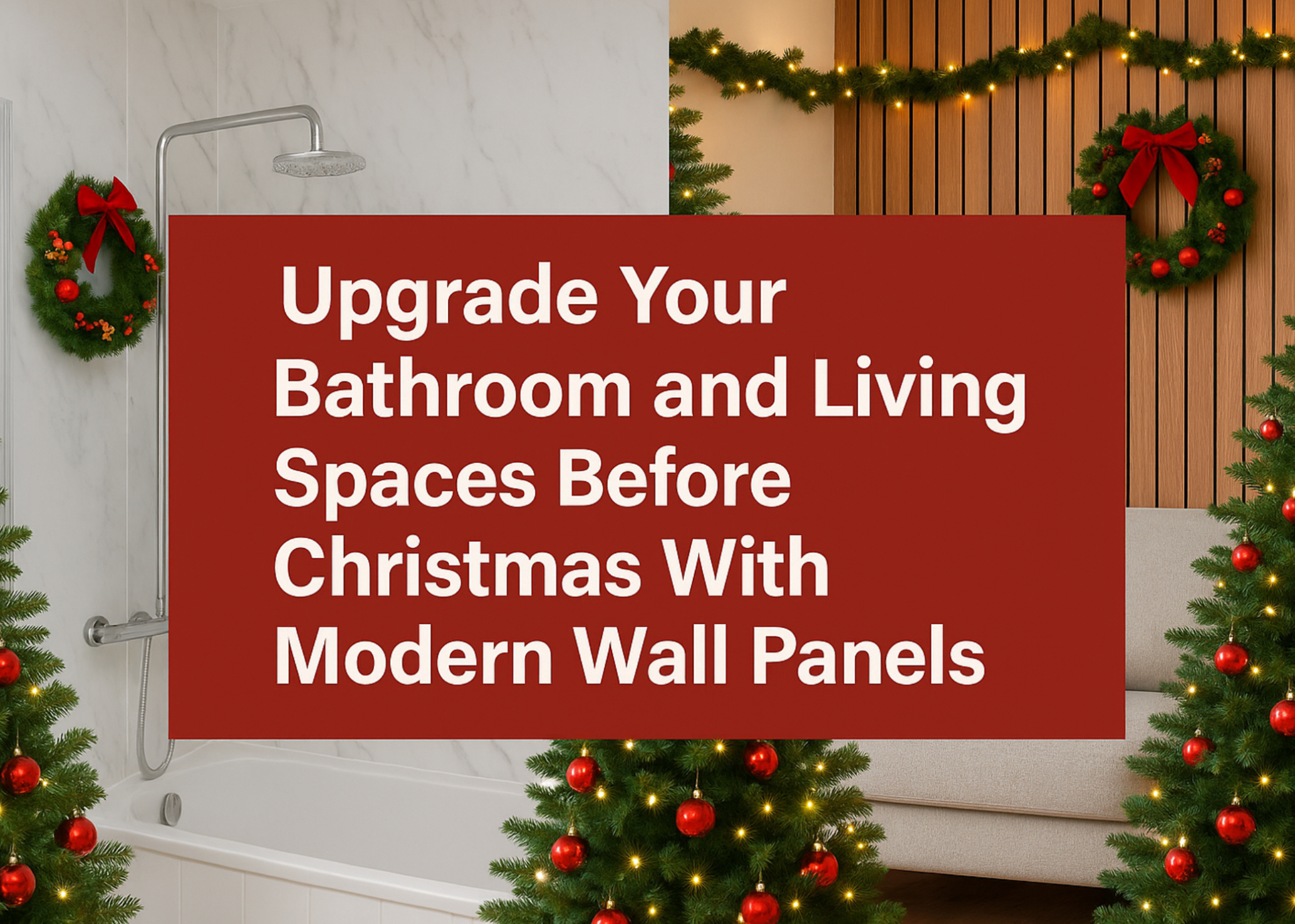Transform Your Home for Christmas With Modern Wall Panels