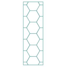 hexagonal effect shower tile panel