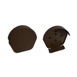 ulti-mate ambi dry verge end cap round brown
