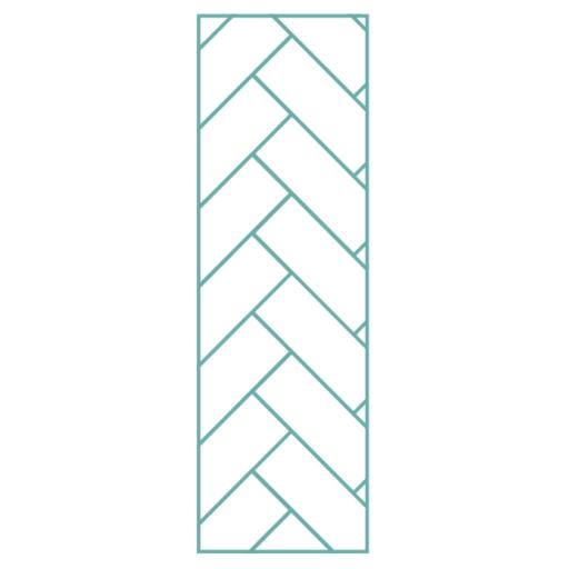 herringbone effect shower panel