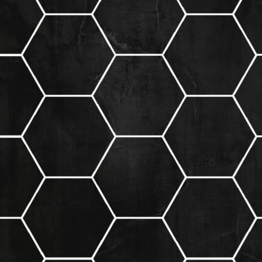 black velvet hexagonal perform panel