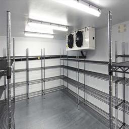 white 2.5mm budget hygienic wall cladding sheet installed cold food store