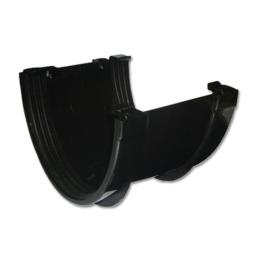 floplast xtraflo commercial gutter union black 170mm heavy duty gutter connector