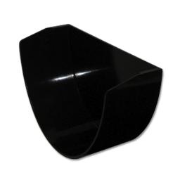floplast 170mm xtraflo gutter internal stop end black high capacity gutter end