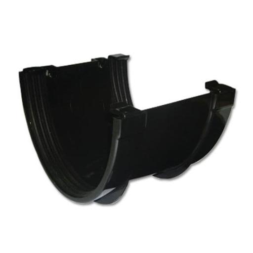 floplast xtraflo commercial gutter union black 170mm heavy duty gutter connector