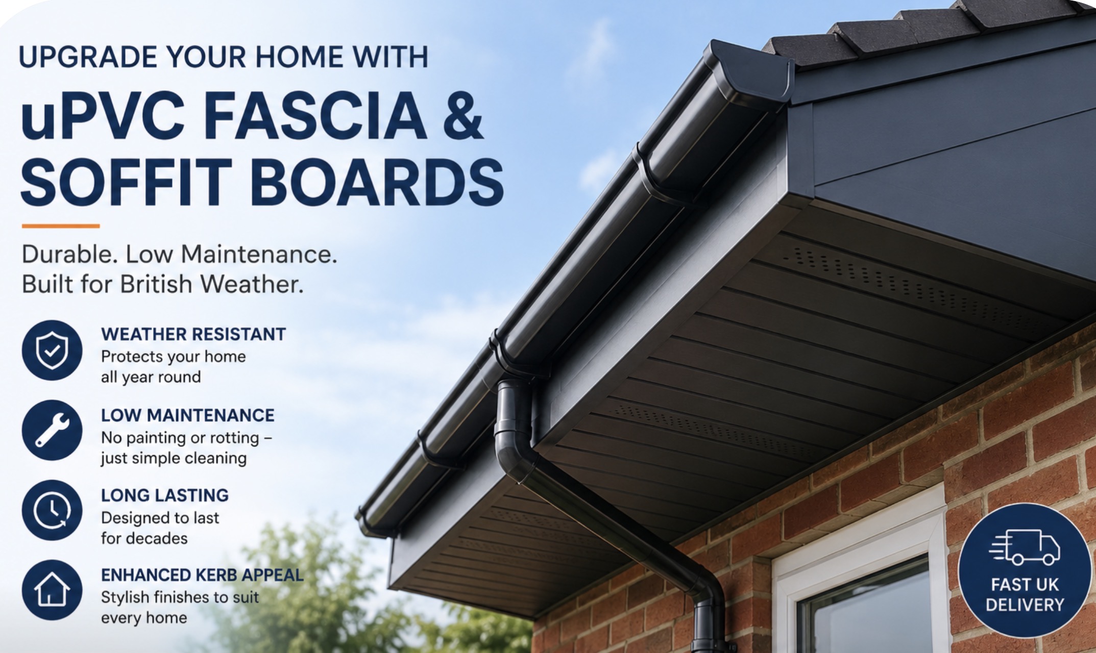 Why More UK Homeowners Are Choosing uPVC Fascia and Soffit Boards in 2026