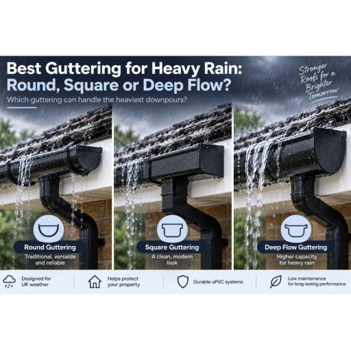 best guttering for heavy rain
